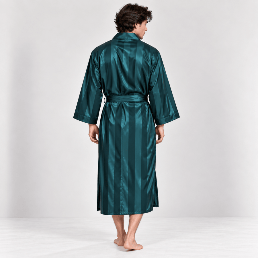 Peignoir Kimono Homme | Vert - Kimono Zen