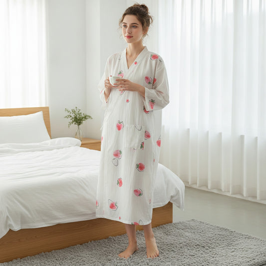 Pyjama Kimono Gaze de Coton Femme