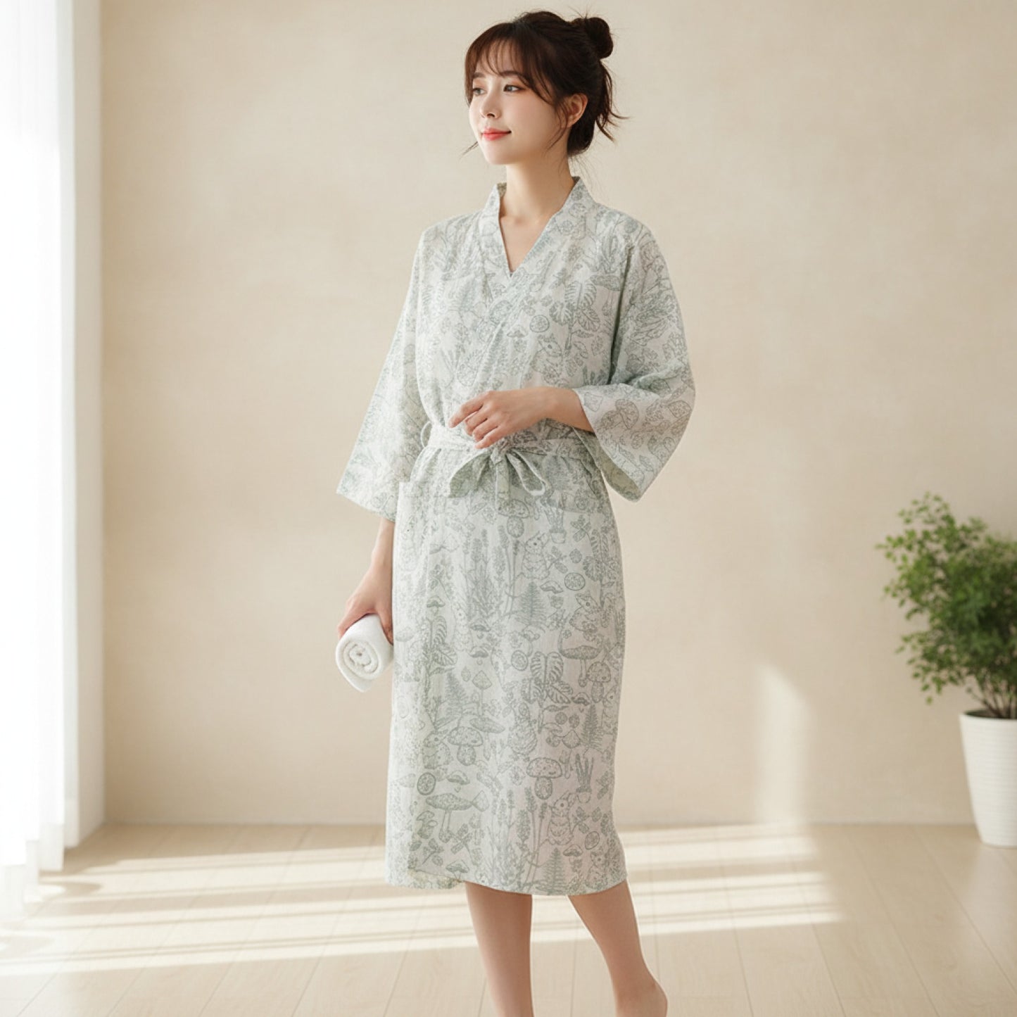 Kimono Japonais Gaze de Coton - Confort & Sérénité