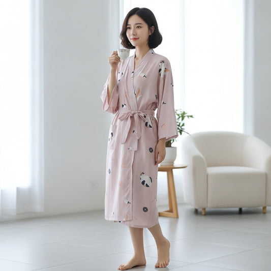Pyjama Kimono Gaze de Coton Léger