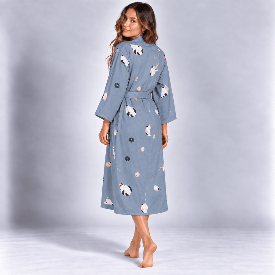 Pyjama Yukata | Bleu - Kimono Zen