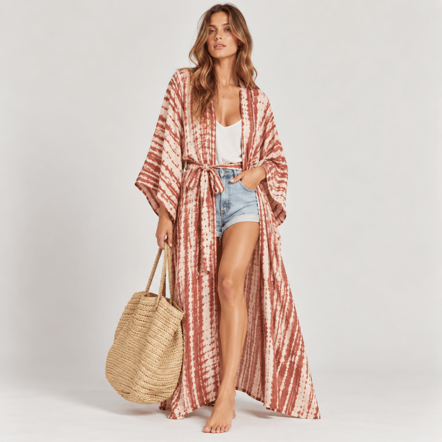 Robe Bohème | Rose - Kimono Zen